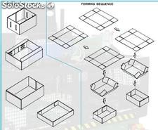 corrugated folding gluing machine