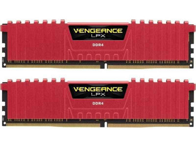 Corsair Vengeance lpx - Rot - DDR4 - 2 x 8 GB CMK16GX4M2B3200C16R