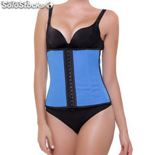 Corsetto Latex Appearance Blu