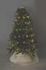 Cortina cobre de luces led blancas para arbol navidad 2,10 mt