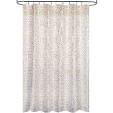 Cortina ducha tela flores 180 x 200 cm. cortina baño, cortina tela  impermeable con anillas
