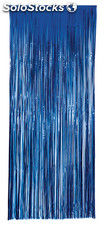 Cortina metalizada azul 1X2,4 mts, 12
