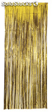 Cortina metalizada oro 1X2,40 mts, 12
