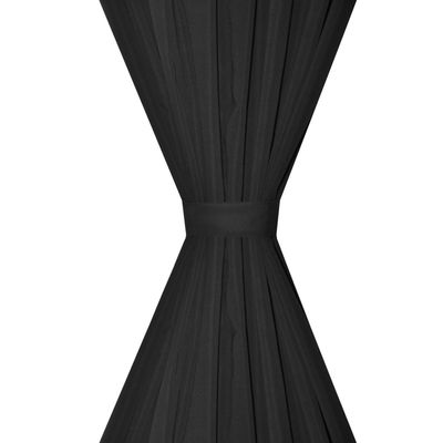 Cortinas opacas estratos duplos pretas, 2 peças, 140 x 245 cm - Foto 3