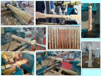 cosen cnc multifunction wood lathe with carving spindle - Foto 4