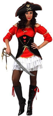 Costume Adulte Femme Capitaine Pirate M/L