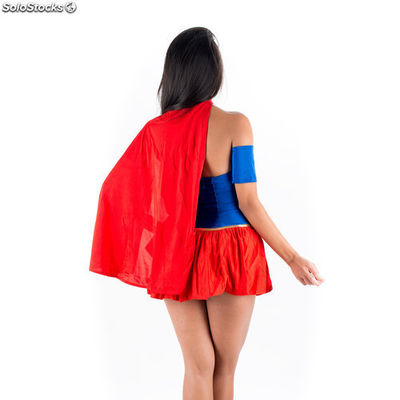 Costume Sexy Supergirl Rouge - Photo 2