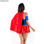 Costume Sexy Supergirl Rouge - Photo 2