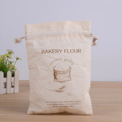 Cotton Drawstring Bag, Cotton Tea Bag, Cotton Flour Bag. Custom Logo Printed Bag - Foto 5