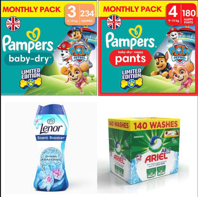 Couches Pampers Baby Dry Taille 3,4,5,6 Édition Limité Pat Patrouille