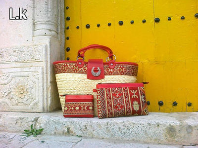 Couffin en palmier création artisanale de Tunisie