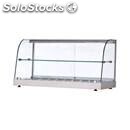 Countertop bain-marie display - mod. bmrvc - curved glass - ideal for roasted