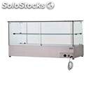 Countertop bain-marie display - mod. bmrvp - flat glass - ideal for roasted