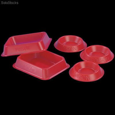 Coupelles plastiques pour dératisation modèle moyen/petit (appats dispersibles)