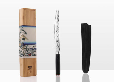 Couteau à pain KOTAI avec saya et boîte en bambou - lame 20 cm
