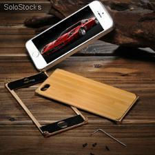 Cover in bambu e metallo per iphone 5/5s - Foto 3