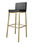 Coxim de couro moderno pernas de metal bar cadeira para pub - 1