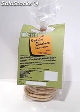 Crackers artigianali &quot;CookiAmì&quot; Limone e Salvia con Aloe Vera 150 gr