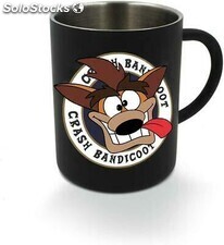 Crash bandicot mug acciaio