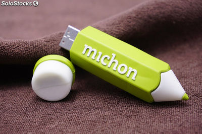 Crayon vert USB Mémoire bâton stylo lecteur livrer de l&amp;#39;usine avec votre logo - Photo 3