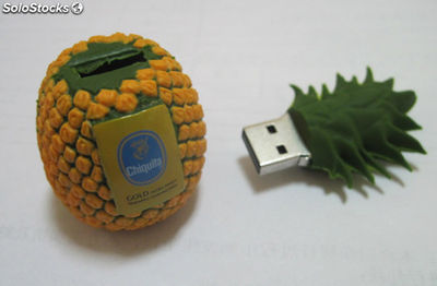 Créative ananas flash drive USB2.0 4G carte mémoire clé usb fruit cadeau en gros