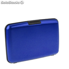 Crédito Relieve aluminio Card Case (azul)