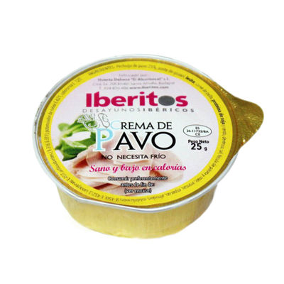 Crème saveur dinde Iberitos. Monodoses 25 gr * 45