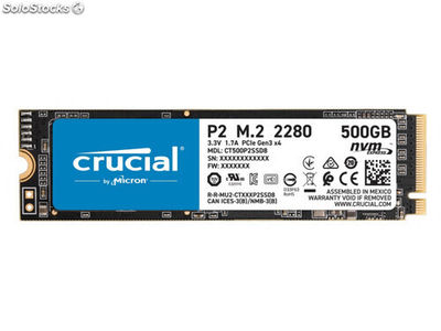 Crucial hdssd m.2 (2280) 500GB Crucial P2 NVMe Box CT500P2SSD8