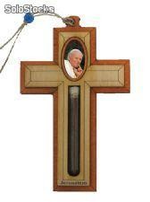 Cruz colgante imagen Santo Padre Juan Pablo II