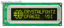 Crystalfontz CFA632-ydi-ks, 16x2 Zeichen, RS232