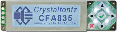 Crystalfontz CFA835-TFK - 244x68 Grafik-Display-Modul