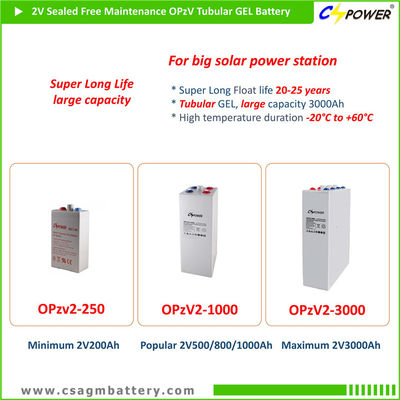CSPOWER Batería tubular OPzV 2V 600Ah GEL para sistema de superpotencia - Foto 4