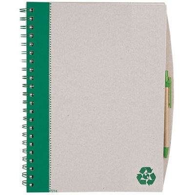 Cuaderno A4 carton reciclado ve