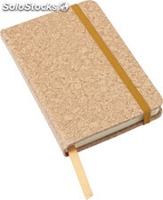 Cuaderno A6 aspecto corcho con goma y marca páginas