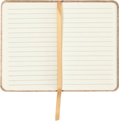 Cuaderno A6 aspecto corcho con goma y marca páginas - Foto 2