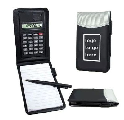 Cuaderno con calculadora
