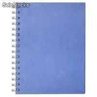 Cuaderno curpiel - azul - Modelo:AO-343