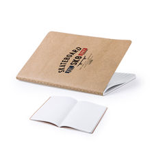 Cuaderno de cartón reciclado, lomo cosido
