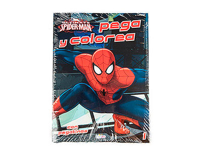Cuaderno de colorear spiderman pegacolor con pegatinas 12 paginas 210x280 mm - Foto 2