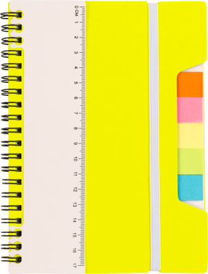 Cuaderno de espiral con regla y notas adhesivas - Foto 3