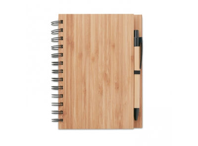 Cuaderno de notas de bambú