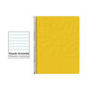 Cuaderno Espiral Folio Rayado Horizontal 60g (Tapa Blanda) - Amarillo