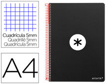 Cuaderno espiral liderpapel a4 micro antartik tapa dura 80h 100 gr cuadro 5mm