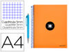 Cuaderno espiral liderpapel a4 micro antartik tapa forrada 120 h 100g cuadro 5