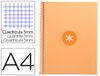 Cuaderno espiral liderpapel a4 micro antartik tapa forrada 80h 90 gr cuadro 5mm