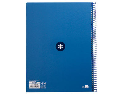 Cuaderno espiral liderpapel a4 micro antartik tapa forrada 80h 90 gr cuadro 5mm - Foto 3