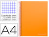 Cuaderno espiral liderpapel a4 micro jolly tapa forrada 140h 75 gr cuadro 5mm 5