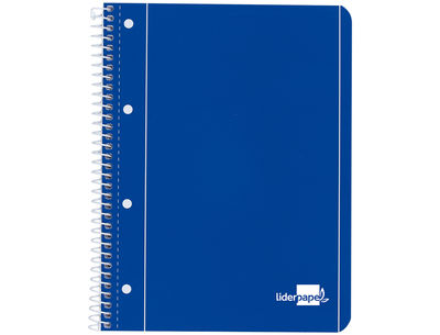 Cuaderno espiral liderpapel a4 micro serie azul tapa blanda 80h 80 gr cuadro5mm - Foto 2