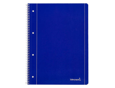 Cuaderno espiral liderpapel a4 micro serie azul tapa blanda 80h 80 gr horizontal - Foto 2