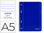 Cuaderno espiral liderpapel a5 micro serie azul tapa blanda 80h 75 gr horizontal - 1
